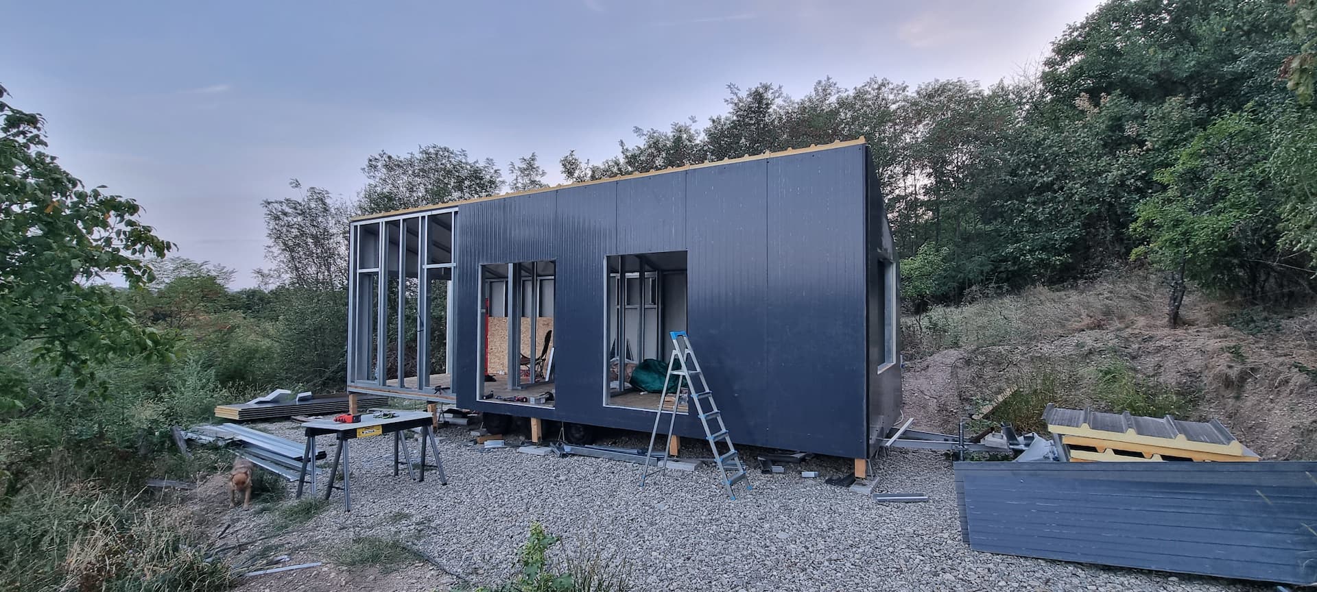 Tiny Alpha construction stages